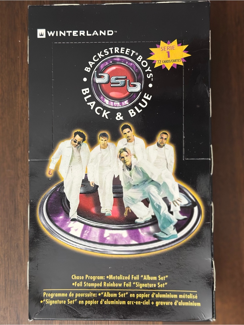 Winterland Backstreet Boys 'Black & Blue' Collectible Trading Card Box - Black